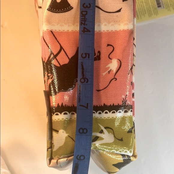 Sugar Booger Insulated Pink and Yellow Scenic Pattern Lunchbox Bag - Picture 7 of 9